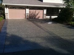 Exposed Aggregate Concrete - driveways, sidewalks, patios, curbs or walls